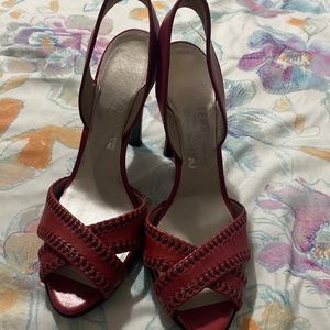 Salvatore Ferragamo Leather Red Heels